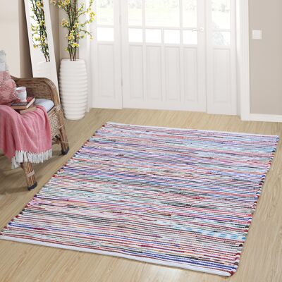 Handwoven rug Recycled Can be used on both sides 160x230cm