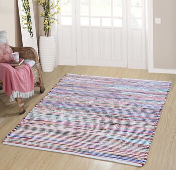 Tapis tissé à la main Recyclé Peut être utilisé des deux côtés 160x230cm 1