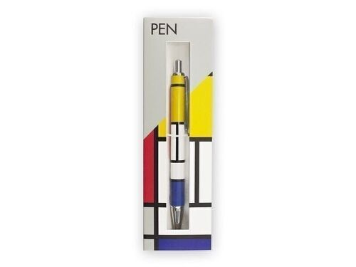 Ballpen in box, Mondriaan