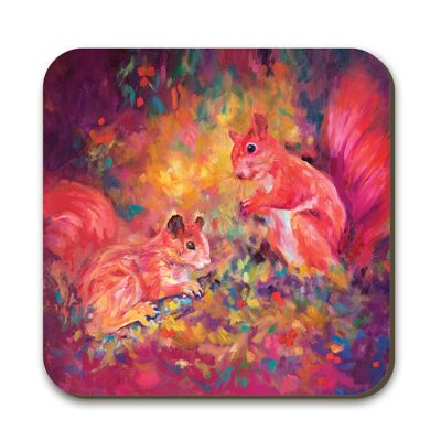 Red Squirrels Coaster