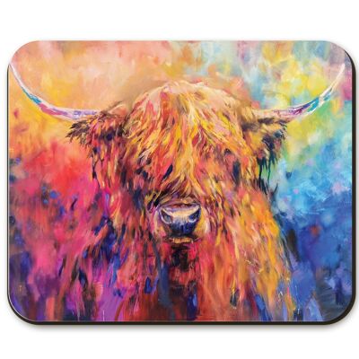 Rainbow Highland Cow Placemat