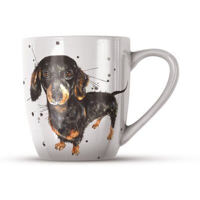 Mug en porcelaine anglaise Splatter Sauusage Dog