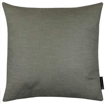 411 Coussin lin 212 vert armée 50x50 1