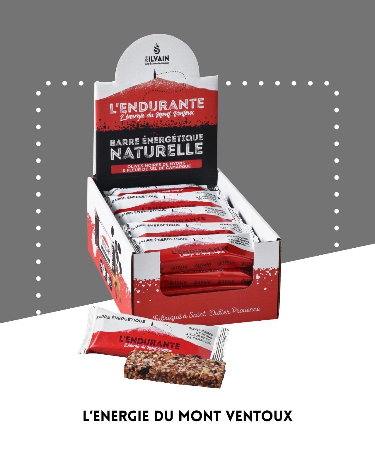 L'ENDURANTE : Barre énergétique naturelle salée 30g