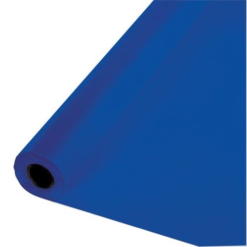 Plastic Table Roll Cobalt Blue