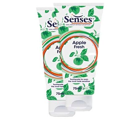 Twin pack: Senses Apple Fresh Toothpaste (Big Buddies!) 75ml x 2