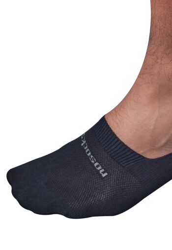 Nosocks Invisible - Coton - bleu foncé 3