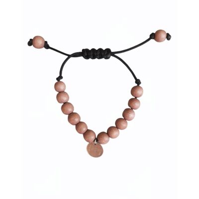 OHBOY Boys Bracelet - Wooden Beads Sienna Brown