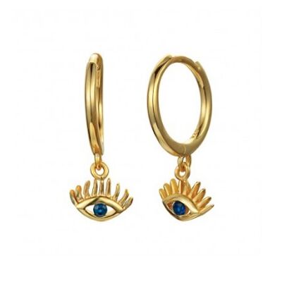 Blue eyes earrings