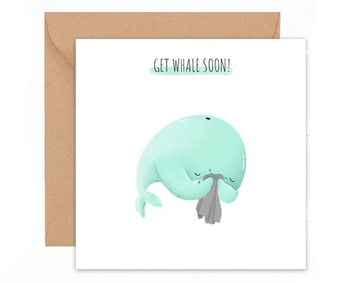 Gevouwen Kaart | Get whale soon!