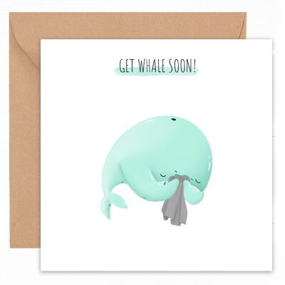 Gevouwen Kaart | Get whale soon!