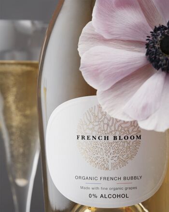 Vin pétillant sans alcool - French bloom Le Blanc 750ml 3