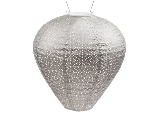 Sustainable Led Lantern Garden Decoration Sashiko Balloon - 30 cm - Licht Taupe