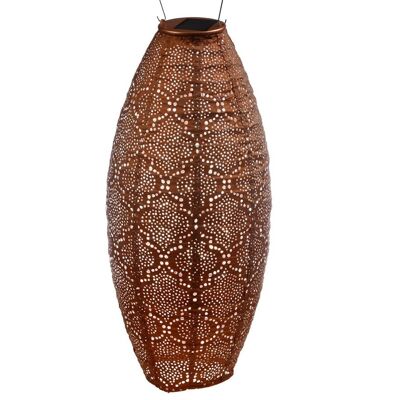 Sustainable Led Lantern Garden Decoration Bazaar Long Oval - 20 cm - Copper