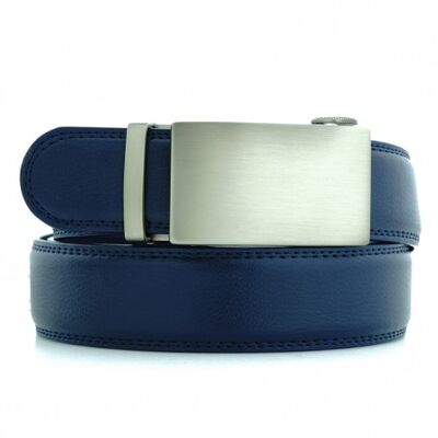 Blue automatic men's belt - ''Antamina''