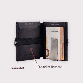 Portefeuille Slim Beltimore avec Protection RFID "Duke" Noir 4