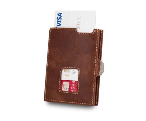 Beltimore Slim Wallet mit RFID Schutz "Duke" Brown