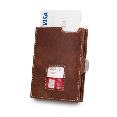 Beltimore Slim Wallet mit RFID Schutz "Duke" Brown