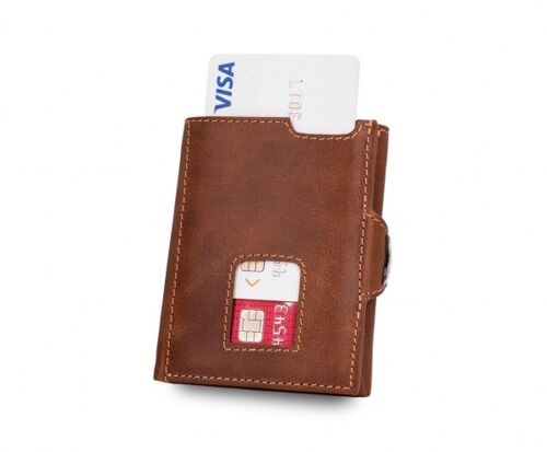 Beltimore Slim Wallet mit RFID Schutz "Emperor" Brown