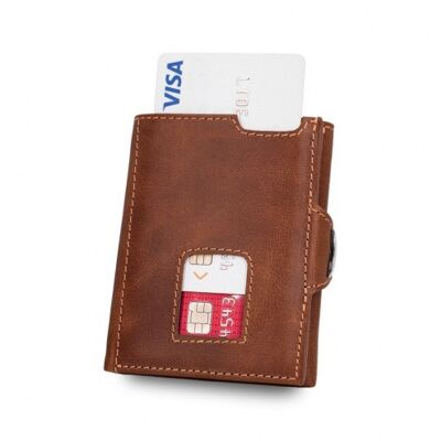 Beltimore Slim Wallet mit RFID Schutz "Emperor" Brown