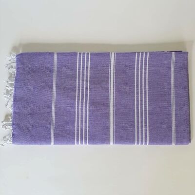 Toalla de hammam Trendy de algodón, violeta