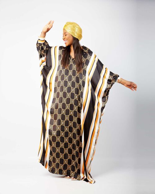 African Inspired Kaftan Boubou Bubu Maxi Dress - Deola