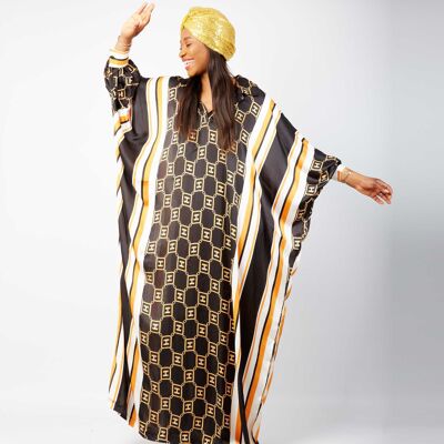Vestido maxi Kaftan Boubou Bubu de inspiración africana - Deola