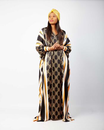 Caftan d'inspiration africaine Boubou Bubu Robe maxi - Deola 2