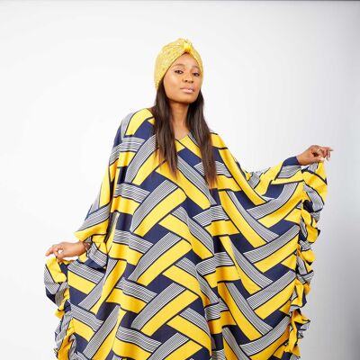 Vestido maxi Kaftan Boubou Bubu de inspiración africana - Ogee