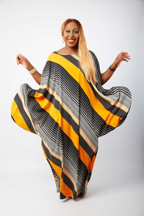 African Inspired Kaftan Boubou Bubu Maxi Dress - Uduak