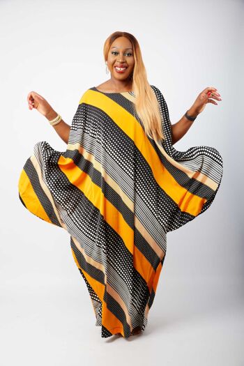 Caftan d'inspiration africaine Boubou Bubu Robe Maxi - Uduak 1