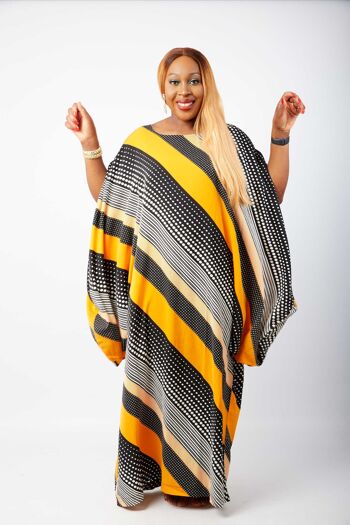 Caftan d'inspiration africaine Boubou Bubu Robe Maxi - Uduak 5