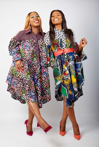 Robe chemise à imprimé africain Yvonne Ankara 6