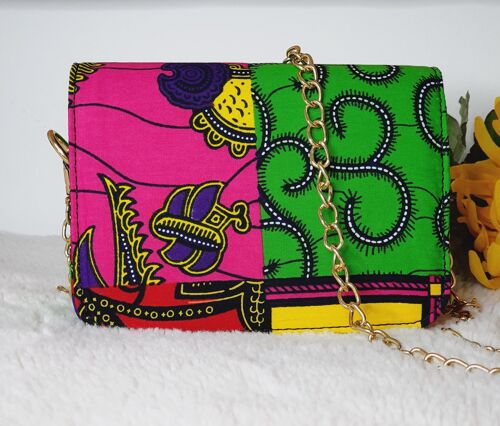African Mixed Print Shoulder Bag Crossbody Bagimi