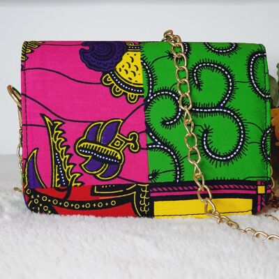 African Mixed Print Shoulder Bag Crossbody Bagimi