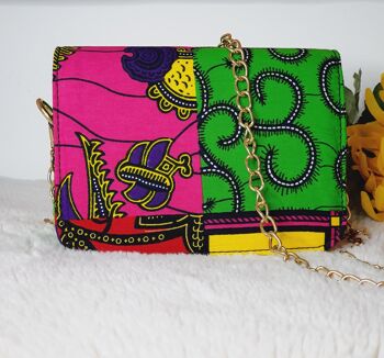 Sac à Bandoulière Imprimé Africain Mixte Bandoulière Bagimi 3