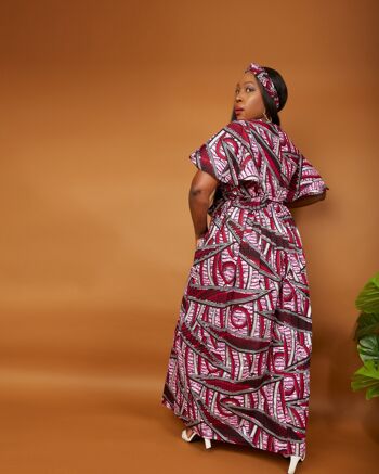 Nouveau dans la robe maxi à imprimé africain Ankara - OlivMia 5