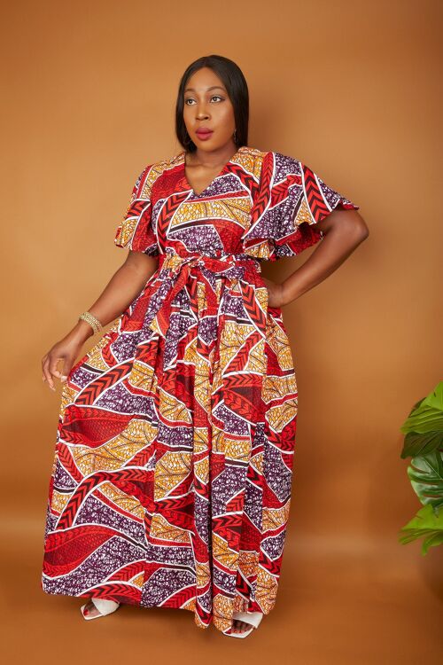 African Print Ankara Maxi Dress - Zurri