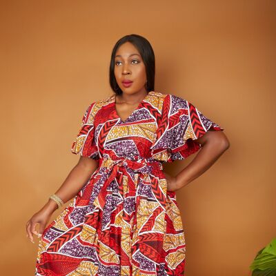 African Print Ankara Maxi Dress - Zurri