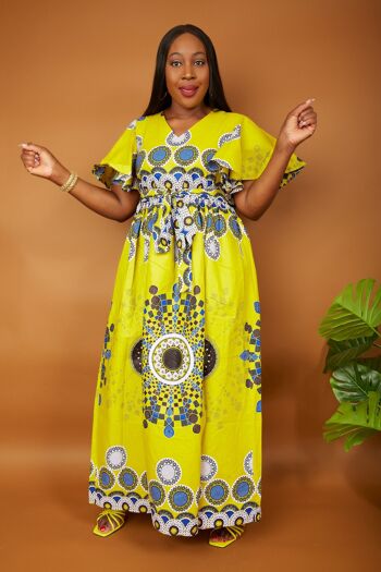 Robe maxi à imprimé africain Ankara - Kayla 3