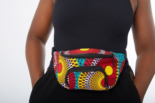 New in : African Print Fanny Waist Bag ixed Print