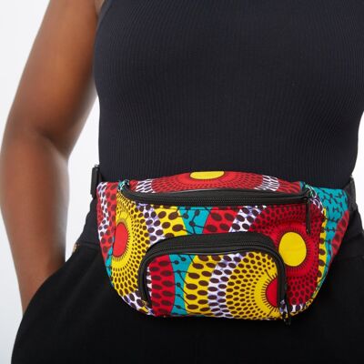 New in : African Print Fanny Waist Bag ixed Print