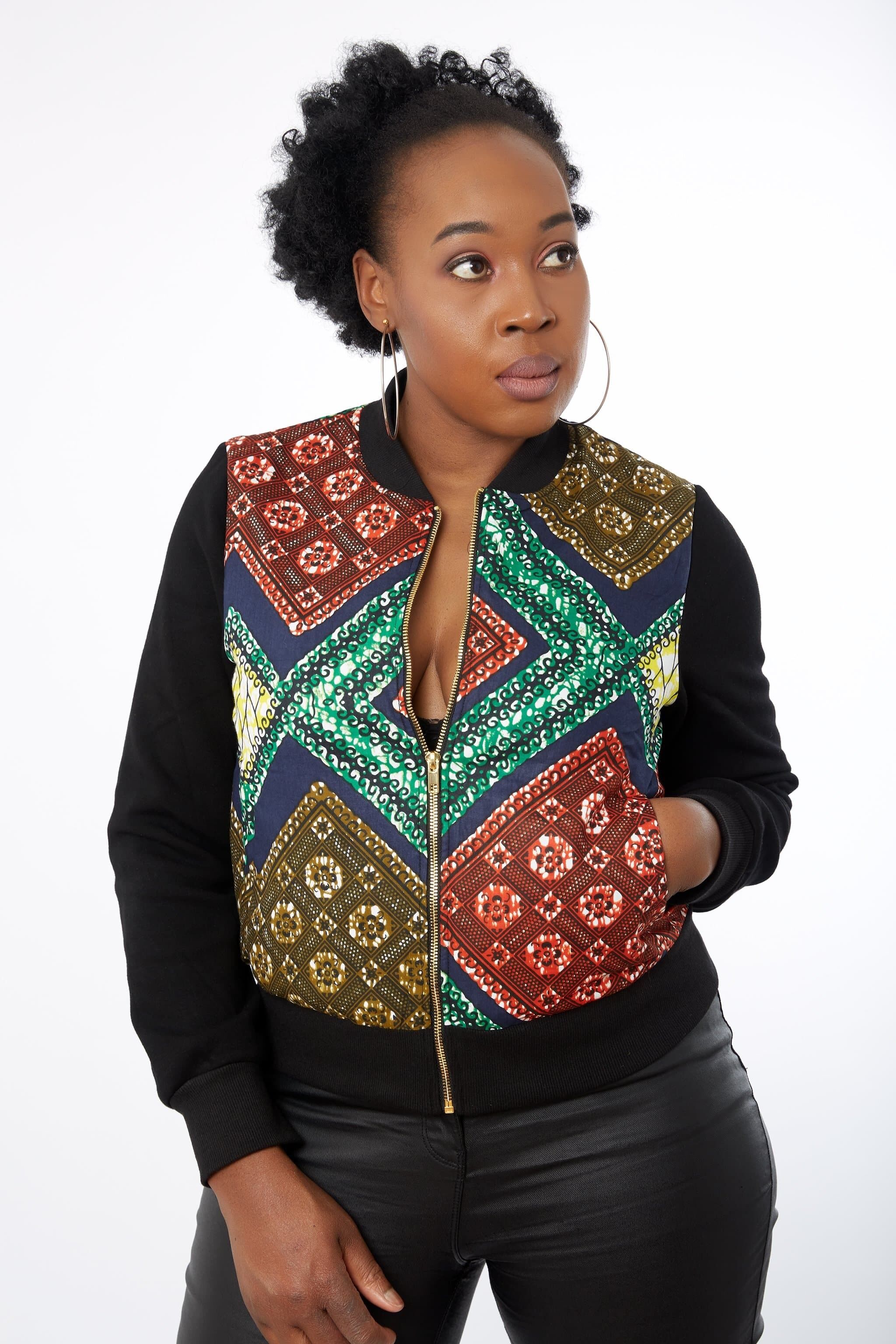 Blouson tissu africain hot sale