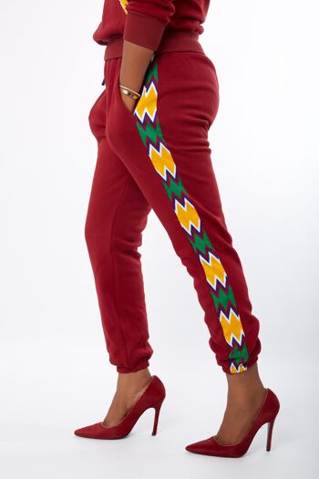 Jade Pantalon de jogging inspiré de l'imprimé africain - Unisexe 1