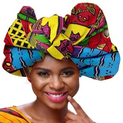 Kente African Print Headwrap / Headtie - Options available ixed Print