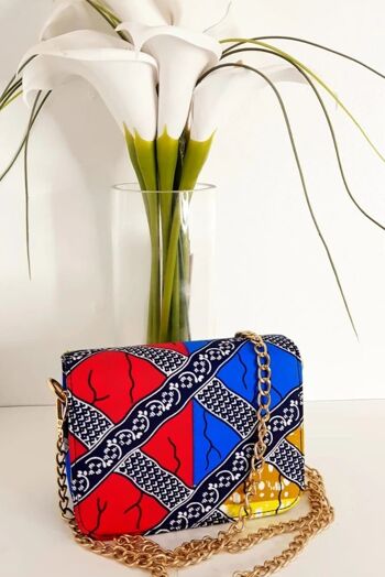 Nouveau dans le sac à bandoulière imprimé Wax Africain Ankara - Kente 3