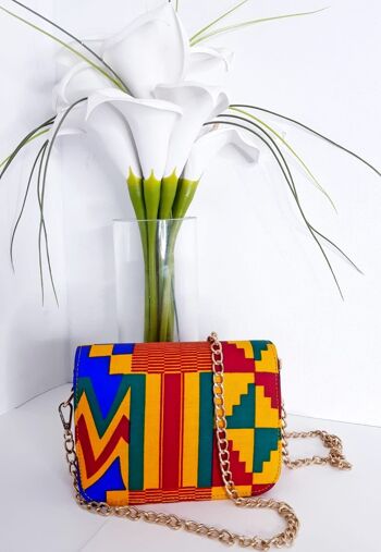 Nouveau dans le sac à bandoulière imprimé Wax Africain Ankara - Kente 5