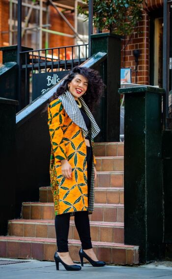 Veste kimono à imprimé africain ornée Adaku 2