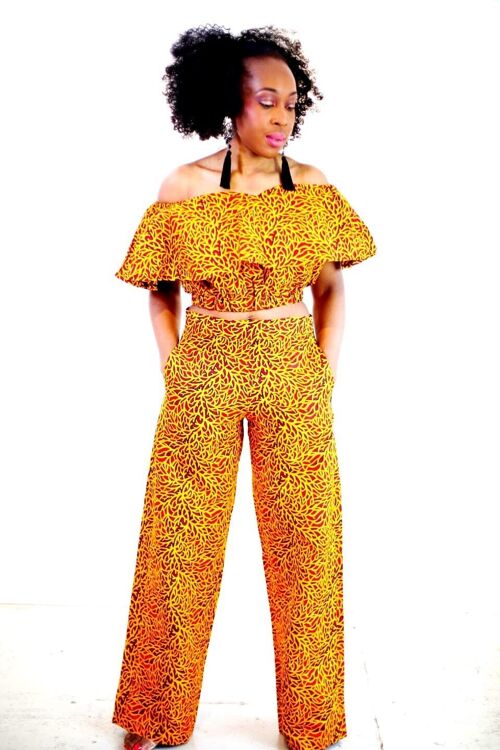 New in 2 piece African Print Ankara Trouser Set