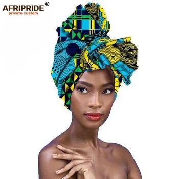 Nouveaux foulards/écharpes à imprimé africain Ankara 93j 2